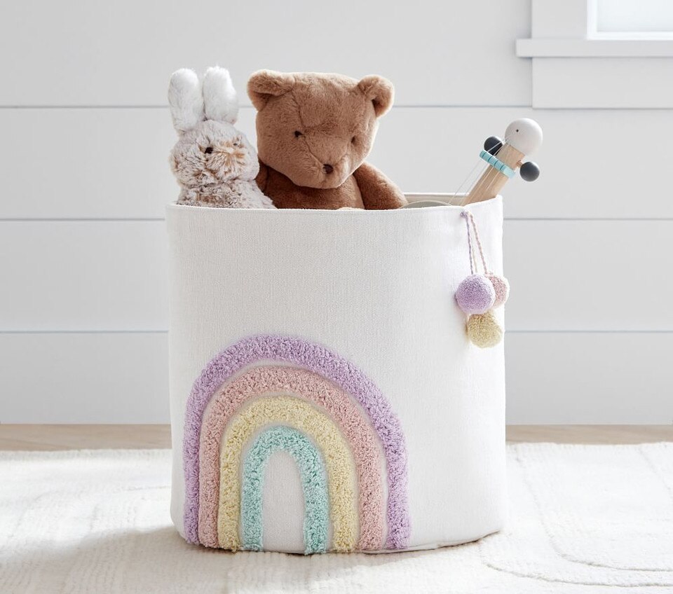 Embroidered Rainbow Storage Pottery Barn Kids UK